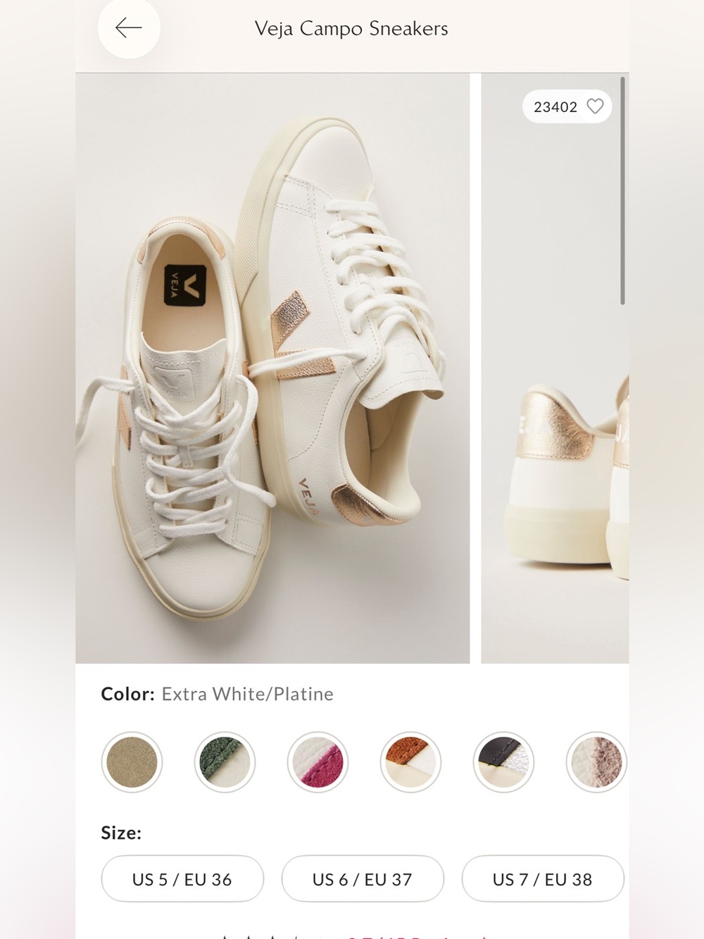 Veja Campo Sneaker size 39 - Picture 6 of 6